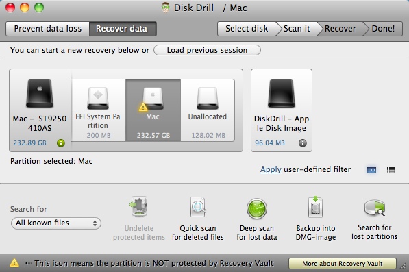 Disk Drill 1.8 : Recovering Deleted Files