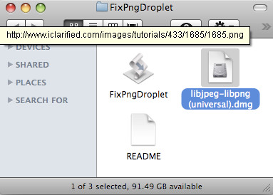 FixPngDroplet 1.0 : Main window