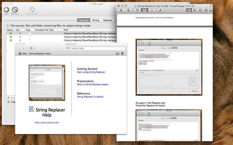 String Replacer 1.0 : String Replacer screenshot