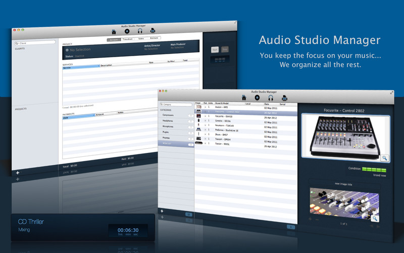 Audio Studio Manager Lite 2.0 : Audio Studio Manager Lite screenshot