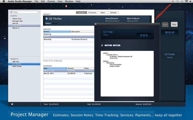 Audio Studio Manager Lite 2.0 : Audio Studio Manager Lite screenshot