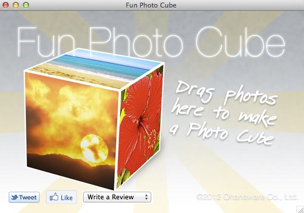 Fun Photo Cube 1.0 : Main window