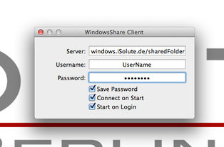 WindowsShare Client 1.1 : Main window