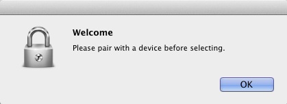 Bluetooth Screen Lock 1.3 : Welcome screen