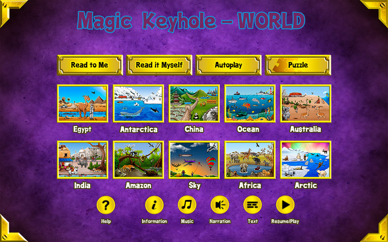 Magic Keyhole - WORLD 1.1 : Main window