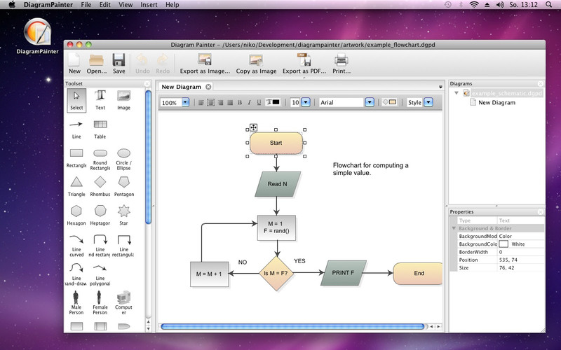 DiagramPainter 1.0 : DiagramPainter screenshot