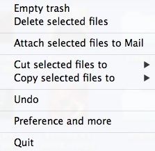 HandleFiles: Cut Copy and Delete your files 1.1 : Main Menu
