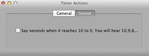 Timer Boom 1.0 : Sound preferences