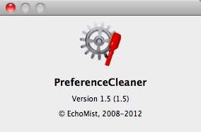 PreferenceCleaner 1.5 : About window
