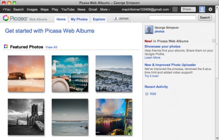 Picasa Web Albums View