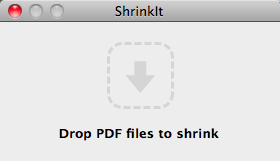 ShrinkIt 1.1 : Drop Zone