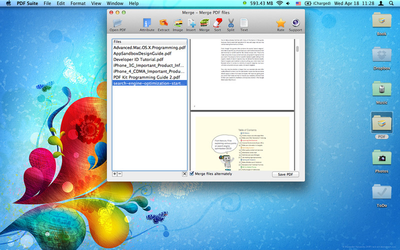 PDF Suite 1.2 : PDF Suite screenshot