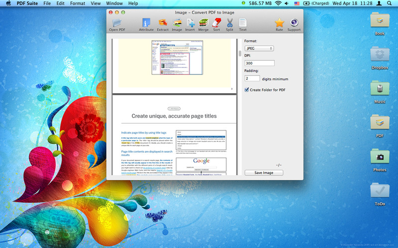 PDF Suite 1.2 : PDF Suite screenshot
