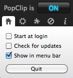 PopClip 1.4 : Program Preferences