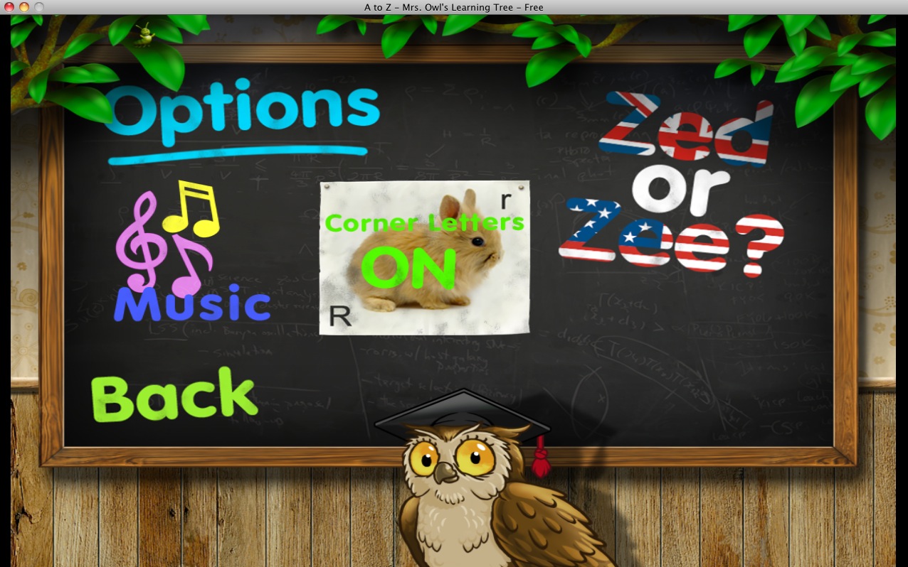 A to Z - Mrs. Owl's Learning Tree - 3 3.1 : Options