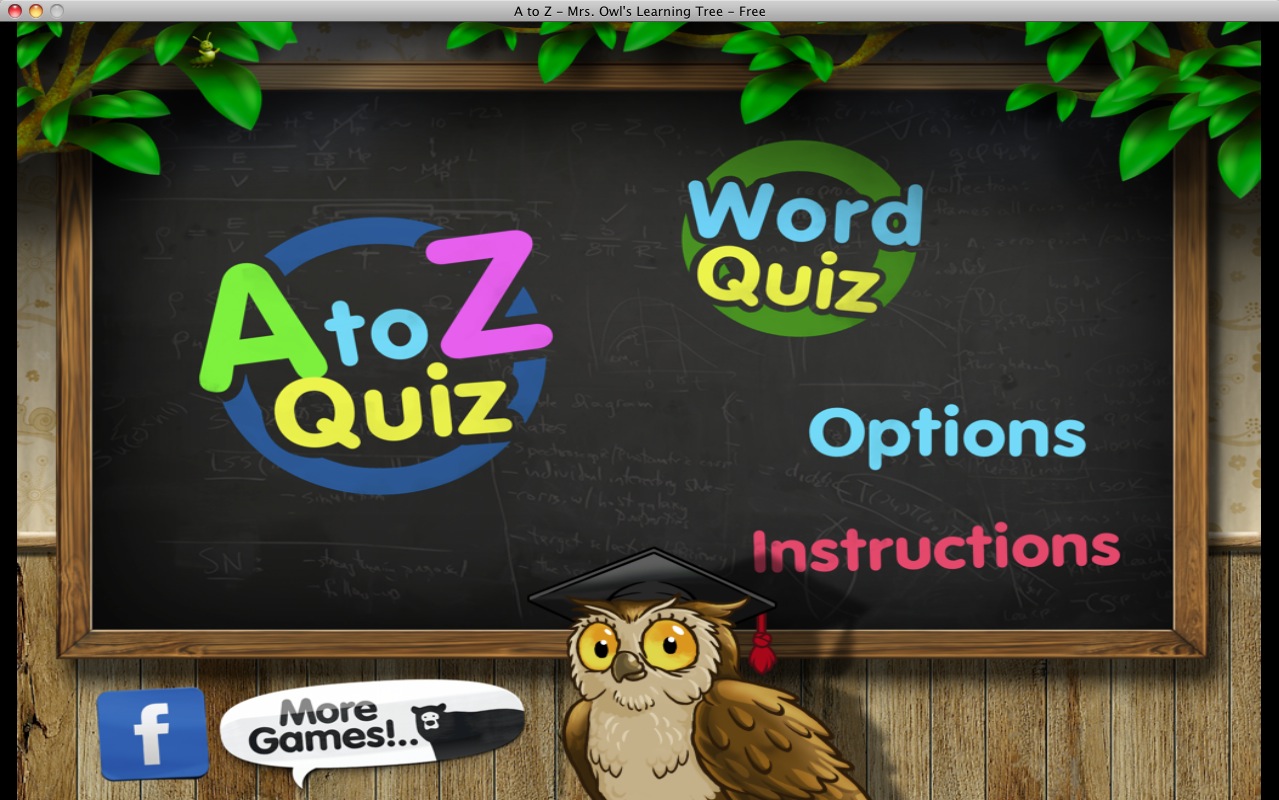 A to Z - Mrs. Owl's Learning Tree - 3 3.1 : Main menu