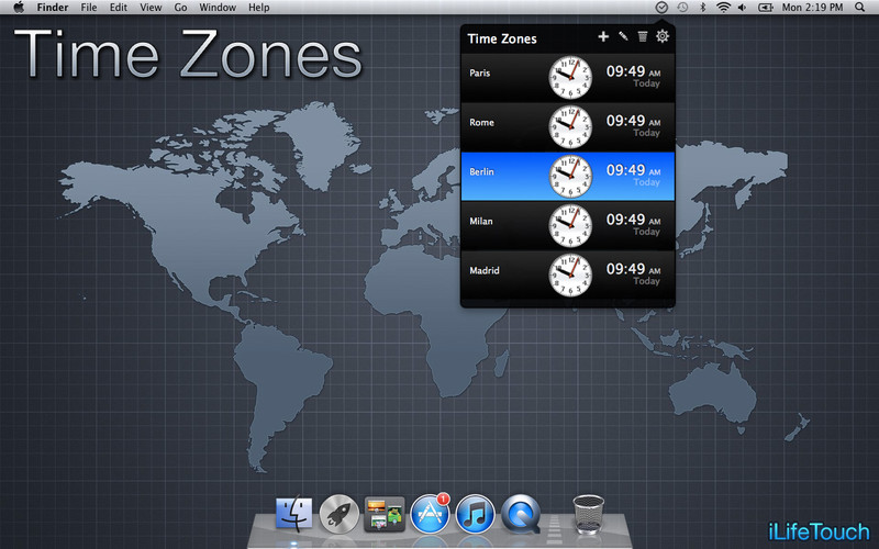 Time Zones 1.8 : Time Zones screenshot