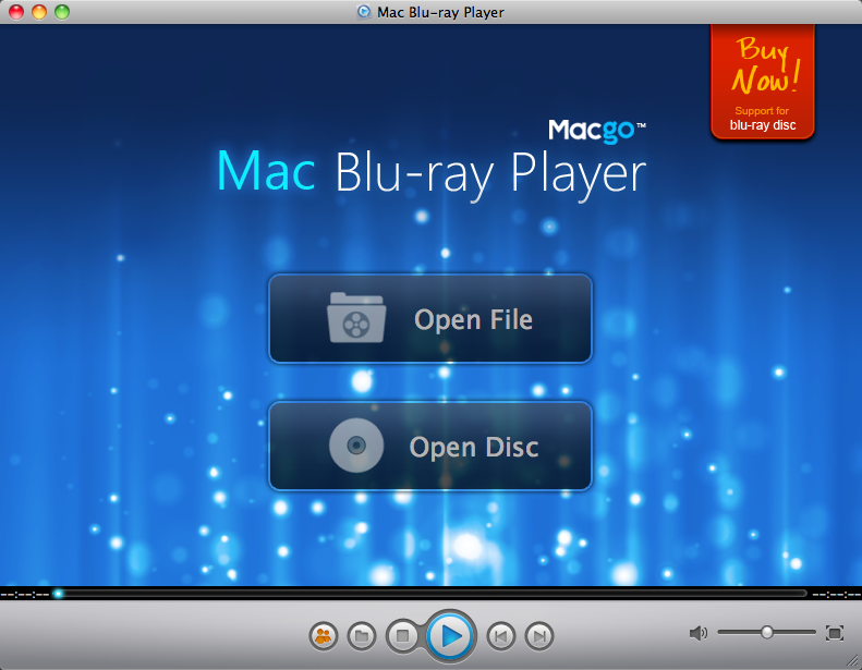 Macgo Mac Blu-ray Player 2.3 : Main Window