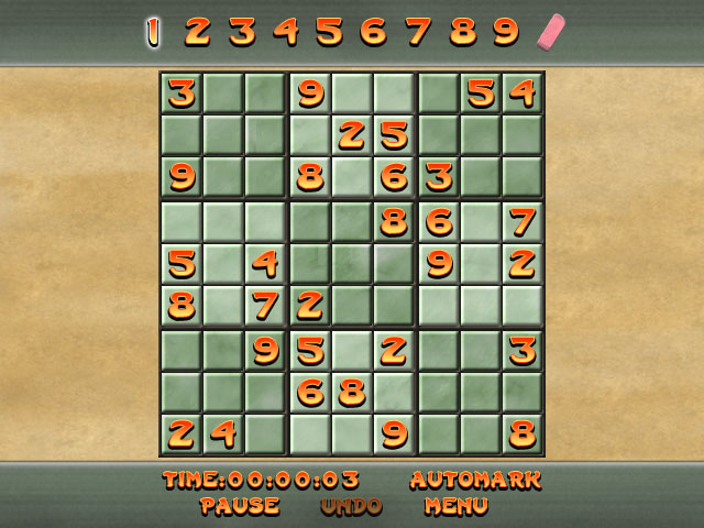 Totally Sweet Sudoku 1.0 : Main window