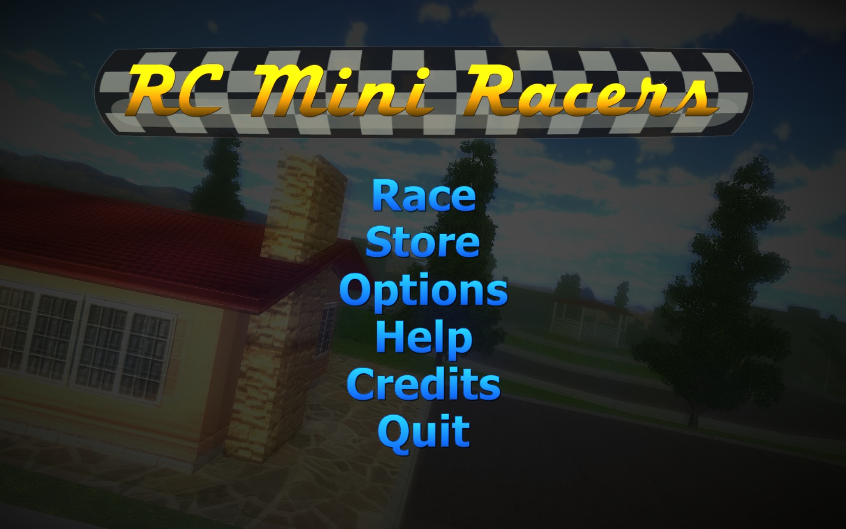 RC Mini Racers 1.6 : Main menu