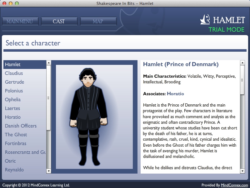 Shakespeare In Bits: Hamlet 1.1 : Checking Characters Info