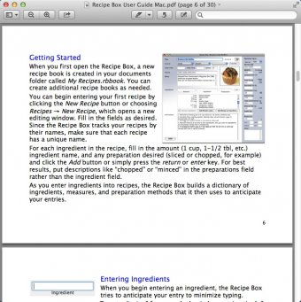 recipe book app for mac help