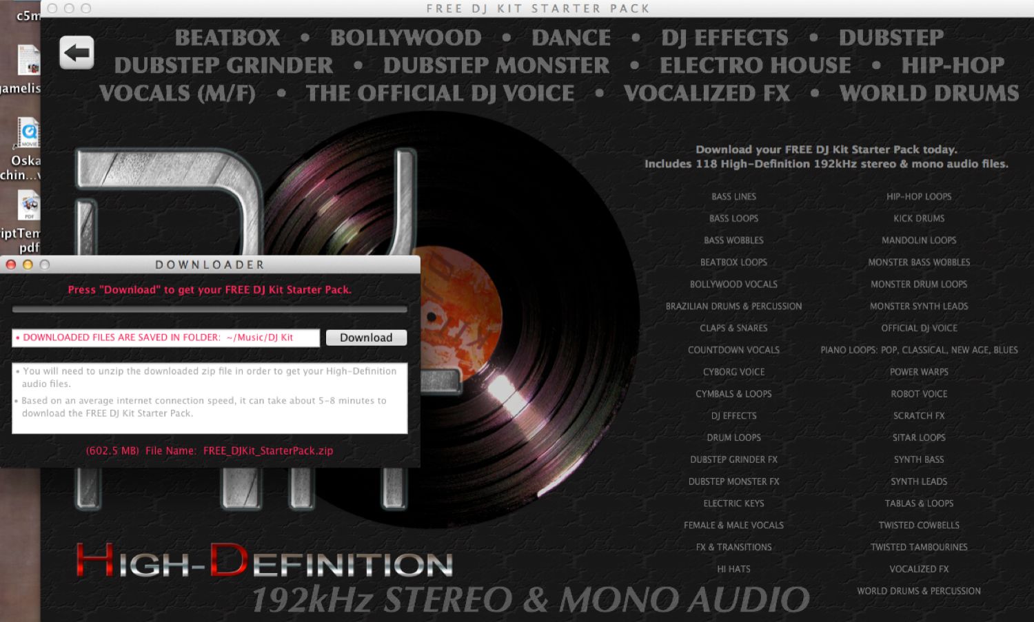 DJ Kit 2.0 : Audio Download
