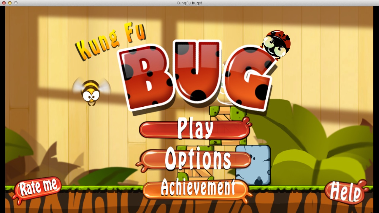 KungFu Bugs! 1.0 : Main menu