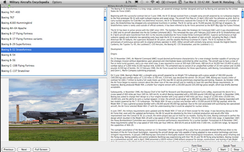 Military Aircrafts Encyclopedia 1.1 : Military Aircrafts Encyclopedia screenshot