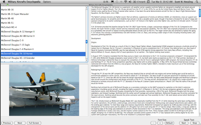 Military Aircrafts Encyclopedia 1.1 : Military Aircrafts Encyclopedia screenshot