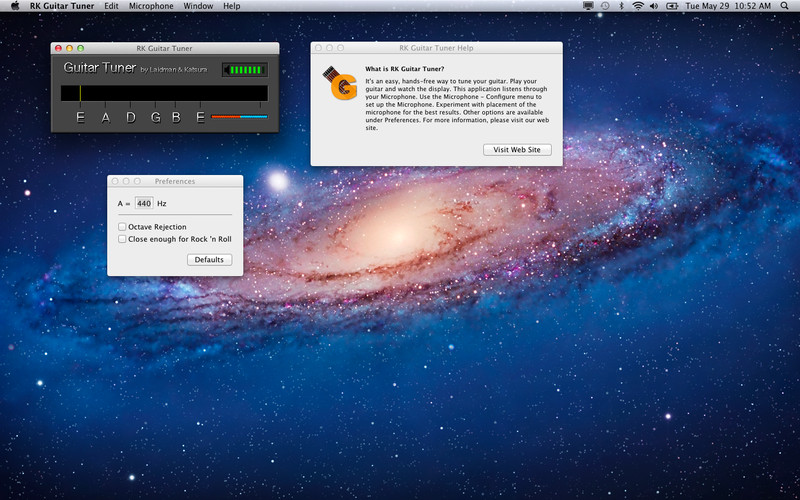 RK Guitar Tuner 5.4 : RK Guitar Tuner screenshot