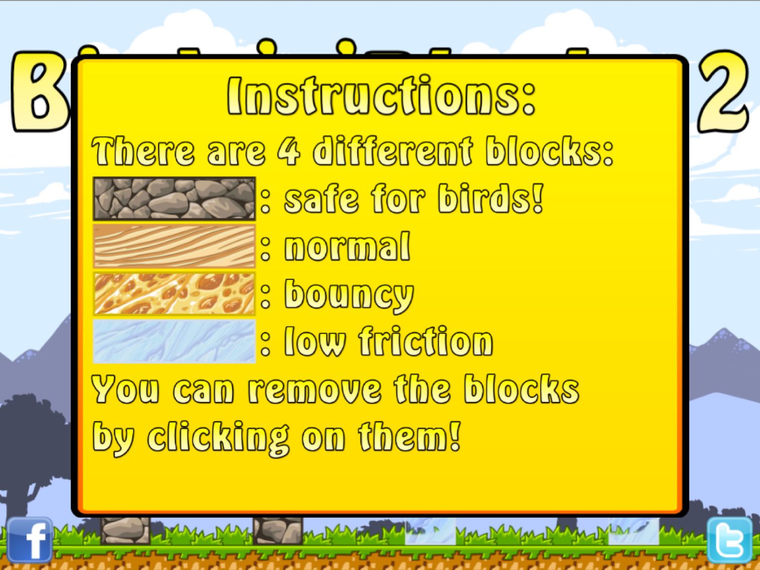 Birds'n'Blocks 2 1.1 : Instructions