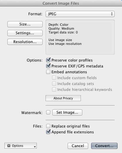 Media Pro 1.4 : Converting Images