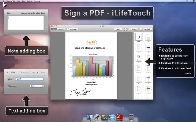 Sign a PDF 1.1 : Main window