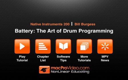 Course For NI Battery - The Art of Drum Programming screenshot