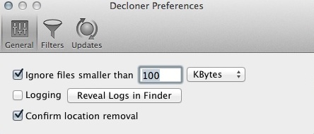 Decloner 1.5 : Program Preferences