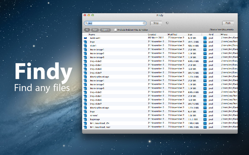 Findy - Find your Files 1.0 : Findy - Find your Files screenshot