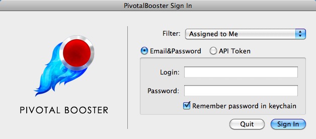 PivotalBooster 1.1 beta : Main window