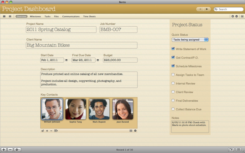 Bento - Personal Database 4.1 : Bento - Personal Database screenshot