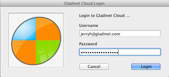 Gladinet Cloud Mac Client 4.0 : Main window
