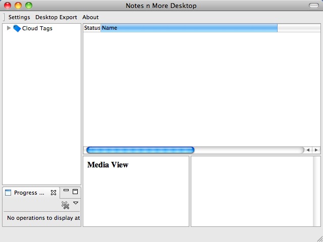 notesnmore 1.1 : Main window