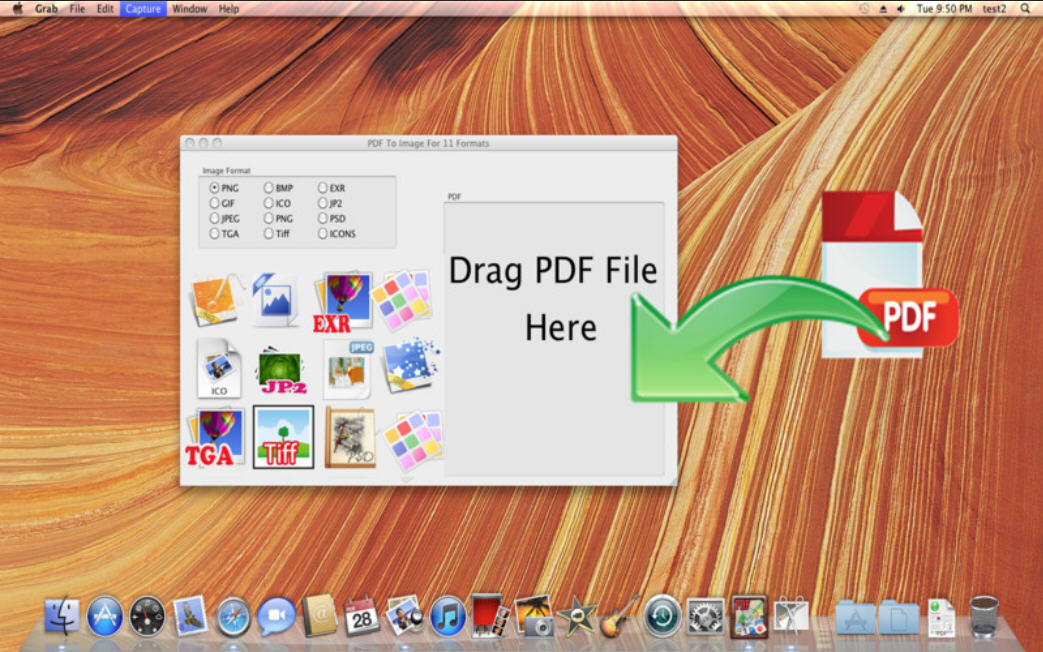 PDF To Image For 11 Formats 1.0 : Main Window