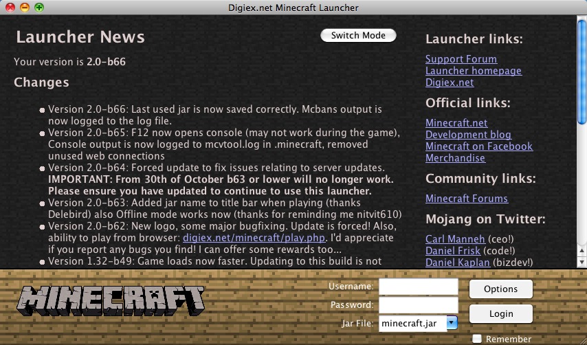 how to change twitch launcher minecraft to jar launcher