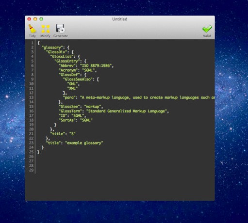JSON Toolbox 1.0 : Main window