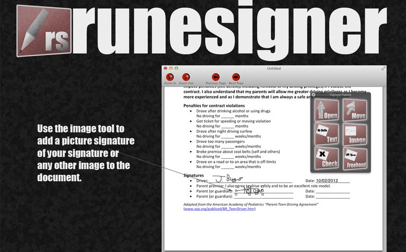 RuneSigner - PDF Signer 1.7 : Main window