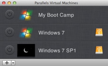 Virtual machine list