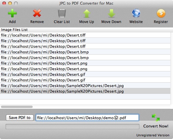 JPG To PDF Converter For Mac 1.0 : Multiple Convert