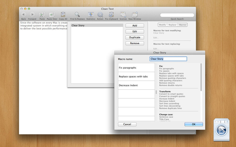 Apimac Clean Text 6.8 : Clean Text screenshot