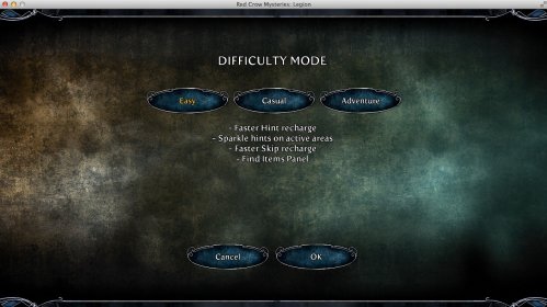 Selecting Difficulty Level