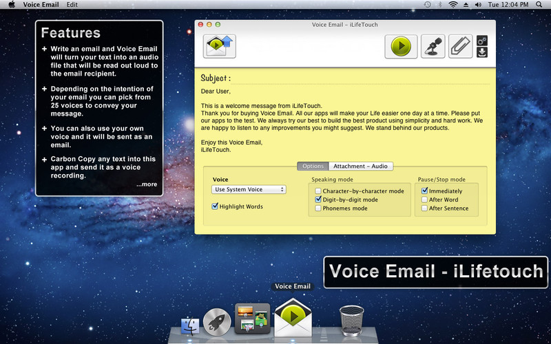 Voice Email 1.6 : Voice Email screenshot